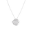 The TINY TREASURES DIAMOND FISH NECKLACE by Roberto Coin features a fish-shaped pendant in 18K white gold, accented with sparkling diamonds and displayed on a plain white background.