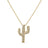 TINY TREASURES PAVÉ DIAMOND CACTUS NECKLACE