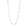 The Roberto Coin Diamonds by the Inch Diamond and Blue Sapphire Station Long Necklace showcases alternating clear diamonds and red rubies in a slim, chain-like design, presented against a white background.