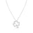 Clover Outline Necklace | Pavé Diamond