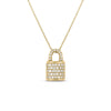 TINY TREASURES PAVÉ DIAMOND LOCK NECKLACE
