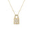 TINY TREASURES PAVÉ DIAMOND LOCK NECKLACE