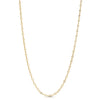 The DIAMONDS BY THE INCH CONTINUOUS STATION NECKLACE by Roberto Coin features evenly spaced round diamonds in 18K gold bezels, creating an elegant, timeless look. Shown against a white background, this piece epitomizes luxury jewelry.
