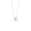 TINY TREASURES DIAMOND SKULL AND CROSSBONES NECKLACE