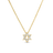 Roberto Coin Tiny Treasures Star of David Necklace in 18K Yellow Gold – Diamond (front view)