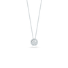TINY TREASURES DIAMOND SMALL PEACE SIGN NECKLACE
