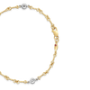 Roberto Coin Diamonds by the Inch Dog Bone Station Bracelet in 18K Yellow Gold – Diamond, Four-Station (clasp detail)