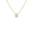 The Roberto Coin DIAMONDS BY THE INCH BEZEL SET SOLITAIRE NECKLACE features a delicate 18K gold chain with a round solitaire diamond in a minimalist bezel setting, perfect for those who love simple, elegant jewelry.