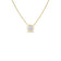 The Roberto Coin DIAMONDS BY THE INCH BEZEL SET SOLITAIRE NECKLACE features a delicate 18K gold chain with a round solitaire diamond in a minimalist bezel setting, perfect for those who love simple, elegant jewelry.