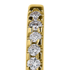 Roberto Coin Diamond Classic Extra Small Hoop Earrings in 18K Yellow Gold – Diamond (close-up)