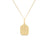 The Roberto Coin TINY TREASURES TEXTURED PICKLE BALL RACKET NECKLACE features an 18K yellow gold pickleball paddle pendant with a subtle hexagonal texture and a delicate chain for an elegant finish.