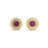 TINY TREASURES DIAMOND AND GEMSTONE STUD EARRINGS