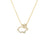 The Roberto Coin TINY TREASURES DIAMOND RABBIT OUTLINE NECKLACE is an 18K gold piece featuring a diamond rabbit pendant with a sparkling bow detail, adding an elegant touch to any look.