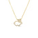 The Roberto Coin TINY TREASURES DIAMOND RABBIT OUTLINE NECKLACE is an 18K gold piece featuring a diamond rabbit pendant with a sparkling bow detail, adding an elegant touch to any look.