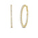 THE PERFECT DIAMOND HOOP® LARGE INSIDE OUTSIDE LEVER BACK EARRINGS by Roberto Coin, crafted in 18K gold and set with white diamonds, are displayed in side and front views against a plain white background.