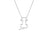 The Roberto Coin TINY TREASURES DIAMOND OUTLINED DOG NECKLACE features a delicate 18K white gold chain with a diamond-outlined sitting dog pendant, perfect luxury jewelry for dog lovers. Shown on a plain white background.