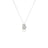 The Roberto Coin TINY TREASURES PAVE DIAMOND CHICK NECKLACE features a chick pendant encrusted with diamonds and accented with 18K gold beak and feet, hanging from a fine silver chain against a white background.