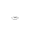 The Roberto Coin DESIGNER GOLD SMALL DIAMOND SIGNET RING features a smooth, polished finish and a single small round diamond set on one side, shown against a plain white background.