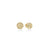 The DANDELION DIAMOND SMALL STUD EARRINGS by Roberto Coin feature a circular cluster design in 18K gold with clear gemstones in a diamond pave style, evoking a dandelion flower, shown on a white background.