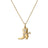 TINY TREASURES DIAMOND COWBOY BOOT NECKLACE