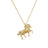 TINY TREASURES DIAMOND AND SATIN FINISH HORSE NECKLACE