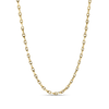 Roberto Coin Designer Gold Almond Link Chain Necklace in 18K Yellow Gold, 17 IN (front view)