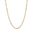 Roberto Coin Designer Gold Almond Link Chain Necklace in 18K Yellow Gold, 17 IN (front view)
