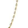 Roberto Coin Designer Gold Almond Link Chain Necklace in 18K Yellow Gold, 17 IN (close-up)