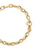 Roberto Coin Designer Gold Almond Link Chain Bracelet in 18K Yellow Gold, 7 inches (clasp detail)