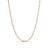 Roberto Coin Designer Gold Alternating Size Paperclip Link Chain Necklace in 18K Yellow Gold, 17 inches (front view)