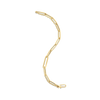 Roberto Coin Designer Gold Alternating Size Paperclip Link Chain Bracelet in 18K Yellow Gold, 7 inches (side view)