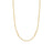 DESIGNER GOLD ALTERNATING SIZE PAPERCLIP LINK 34 INCH CHAIN NECKLACE