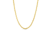 DESIGNER GOLD FINE GAUGE SQUARE LINK 17 INCH CHAIN NECKLACE