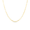 DESIGNER GOLD LONG THIN PAPERCLIP LINK 33 INCH CHAIN