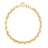 DESIGNER GOLD SQUARE LINK CHAIN BRACELET