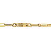 Roberto Coin Designer Gold Paperclip and Round Link Chain Necklace in 18K Yellow Gold, 17 inches (clasp detail)