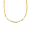DESIGNER GOLD MIXED LINK 22 INCH CHAIN