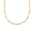 DESIGNER GOLD MIXED LINK 22 INCH CHAIN