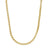 DESIGNER GOLD RIDGED ROUND LINK CHAIN NECKLACE