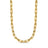 DESIGNER GOLD LAYERED PAPERCLIP CHAIN NECKLACE