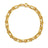 DESIGNER GOLD LAYERED PAPERCLIP CHAIN BRACELET