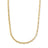 DESIGNER GOLD CHAIN RIDGED RECTANGULAR LINK CHAIN NECKLACE