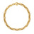 DESIGNER GOLD CHAIN RECTANGULAR LINK CHAIN BRACELET
