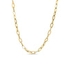 DESIGNER GOLD HEAVY GAUGE PAPERCLIP LINK 17 INCH CHAIN