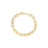 DESIGNER GOLD HEAVY GAUGE PAPERCLIP LINK BRACELET