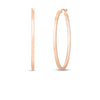 THE PERFECT HOOP® LARGE SQUARE EDGED OVAL EARRINGS