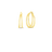 DESIGNER GOLD GRADUATED THIN DOUBLE HOOP EARRINGS