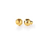 DESIGNER GOLD FACETED BALL STUD EARRINGS