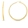 DESIGNER GOLD EXTRA LARGE GRADUATED HOOP EARRINGS