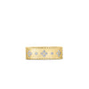 PRINCESS SATIN FLEUR DE LIS DIAMOND SQAURE RING